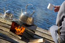 Tee kochen mit dem Petromax Steckherd / Feuerbox fb2