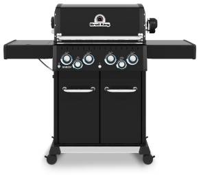Broil King Baron 490 IR Shadow Gasgrill inkl. Drehspieß + Infrarot-Seitenbrenner - Modell 2025