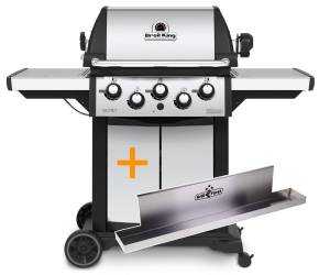 Broil King Signet 390 Gasgrill inkl. Drehspieß + Grillfürst Fettschiene - Modell 2025