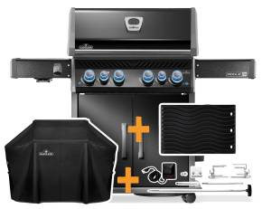 Napoleon Rogue PRO-S 525 Gasgrill - mit SIZZLE ZONE&trade; und Heckbrenner - Grillf&uuml;rst Edition inkl. Abdeckhaube - mit zus&auml;tzlicher Grillplatte und Rotisserie
