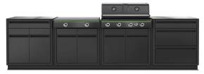 Outdoorchef HEAT Outdoorküche XL - mit Grillmodul HEAT 415 RB und Grillmodul HEAT 245 Blazing-/Cooking Zone - inkl. Edelstahl Arbeitsplatte