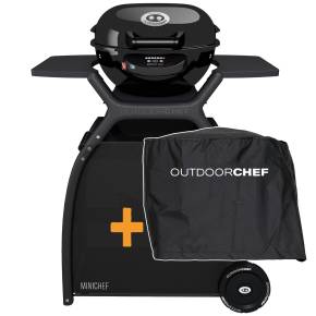 Outdoorchef Minichef 420 E Elektrogrill - X-DEAL inkl. Unterwagen und Abdeckhaube
