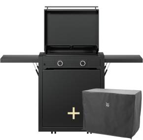 WMF Plancha Grill Gas - Edition One, 60 cm - inkl. Planchawagen, Planchadeckel und Abdeckhaube