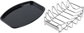 Outdoorchef Universalrack / Rippchenhalter &amp; Bratenkorb